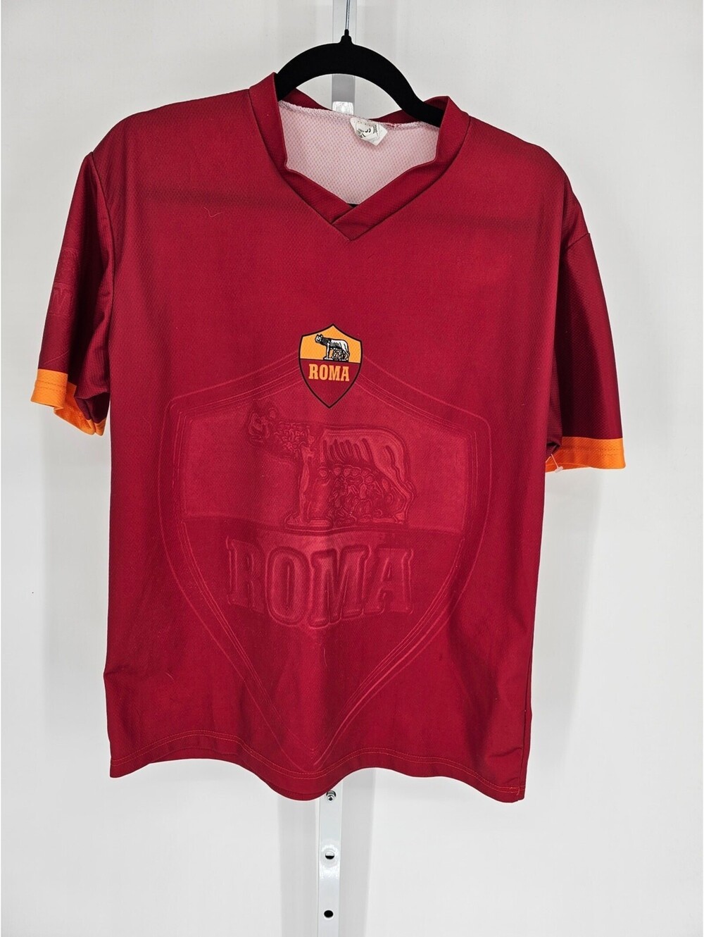 Vintage Y2K ROMA TOTTI Soccer Futbol JERSEY Size S Red